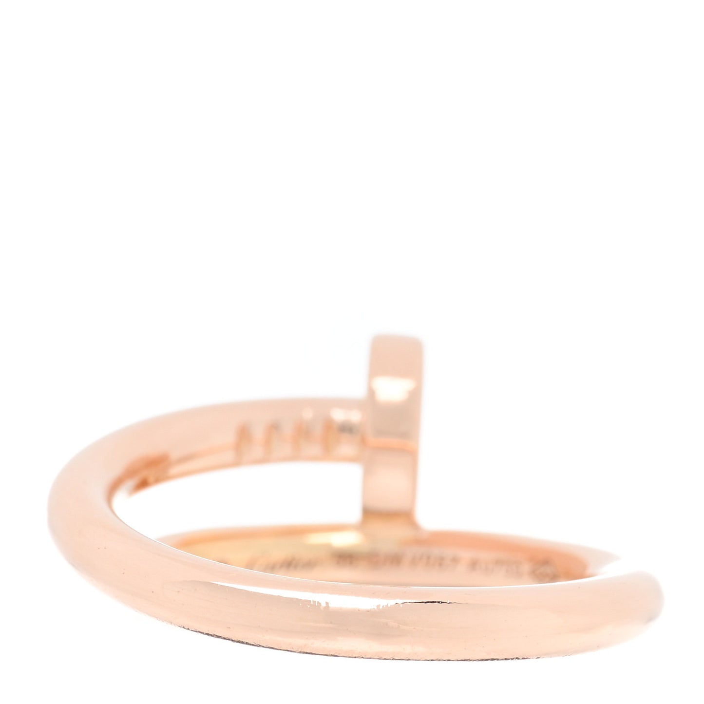18K Pink Gold Juste Un Clou Ring 56 7.5