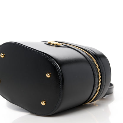 Gucci Calfskin Mini Bamboo Top Handle Shoulder Bag Black 10 of 11