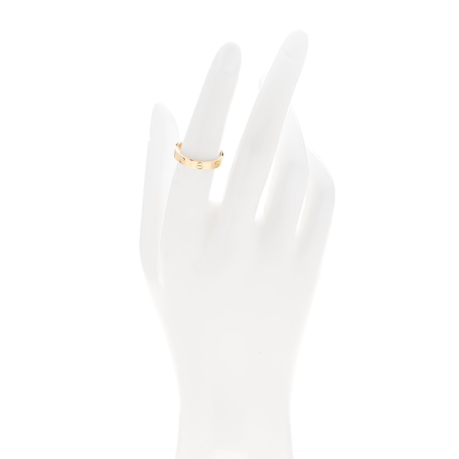 Cartier 18K Yellow Gold 3.5mm LOVE Wedding Band Ring 53 6.5 2 of 5