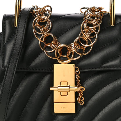 Chloe Calfskin Quilted Mini Drew Bijou Shoulder Bag Black 7 of 11