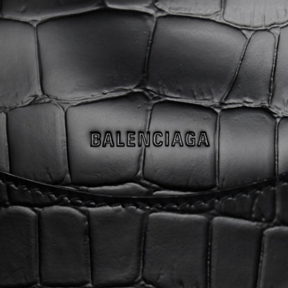 Balenciaga Semi Shiny Calfskin Crocodile Embossed Neo Classic Black Hardware S City Black 7 of 12