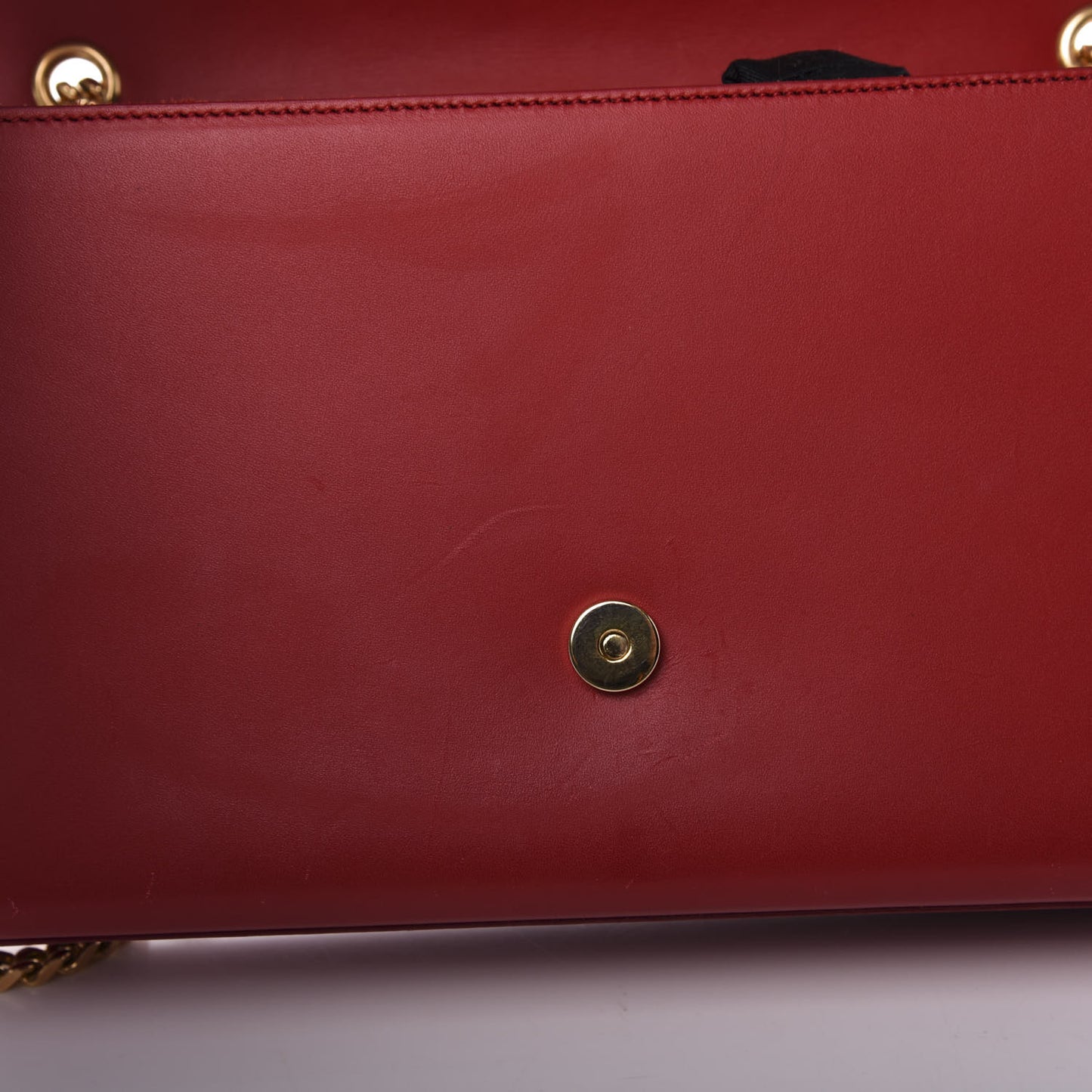 Smooth Calfskin Medium Classic Monogram Kate Tassel Satchel Lipstick Red