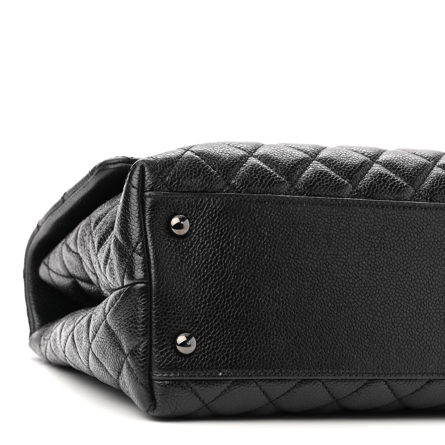 Chanel Caviar Quilted Medium Coco Handle Flap So Black 9 of 10