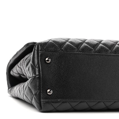 Chanel Caviar Quilted Medium Coco Handle Flap So Black 9 of 10