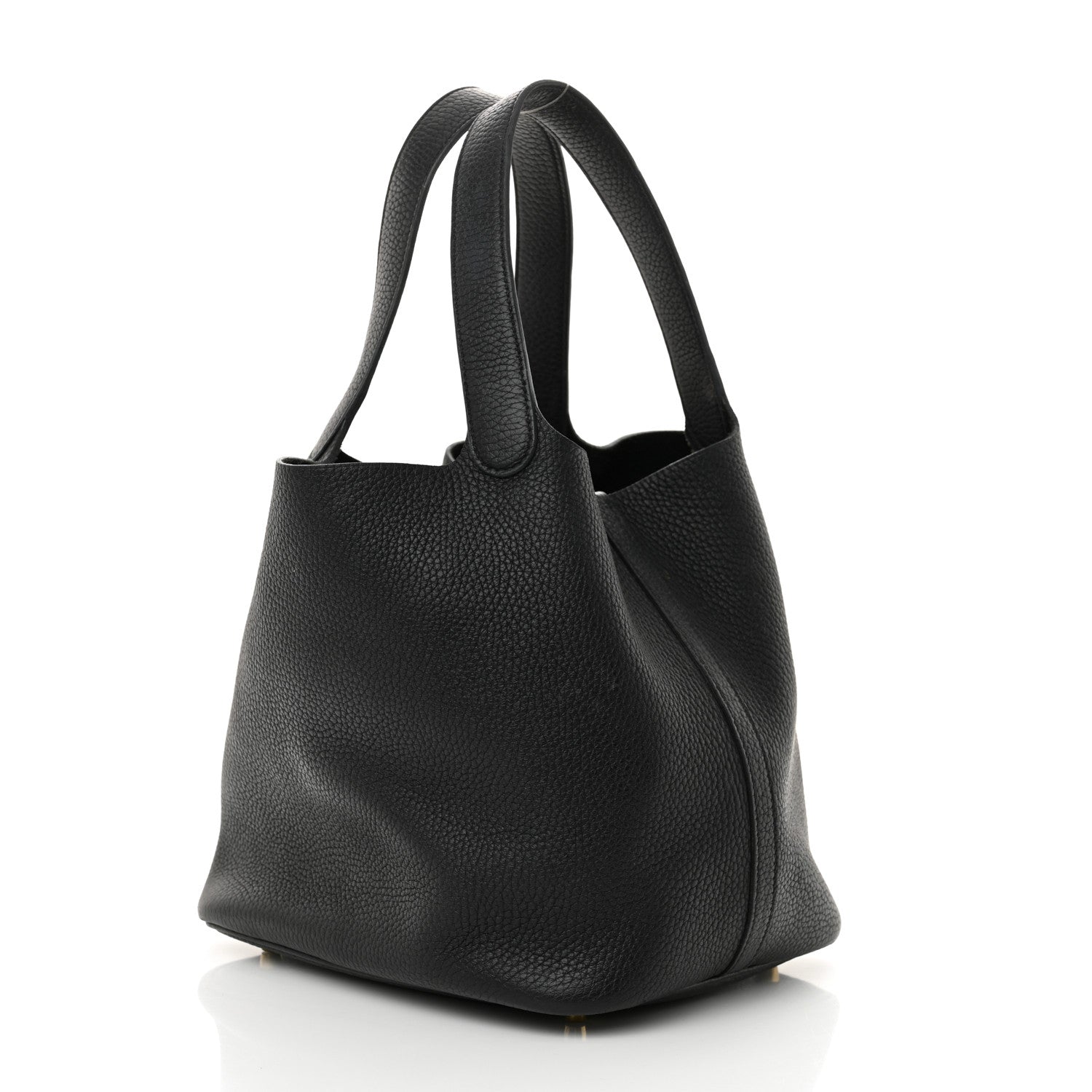 Hermes Taurillon Clemence Picotin Lock 22 MM Black 3 of 19