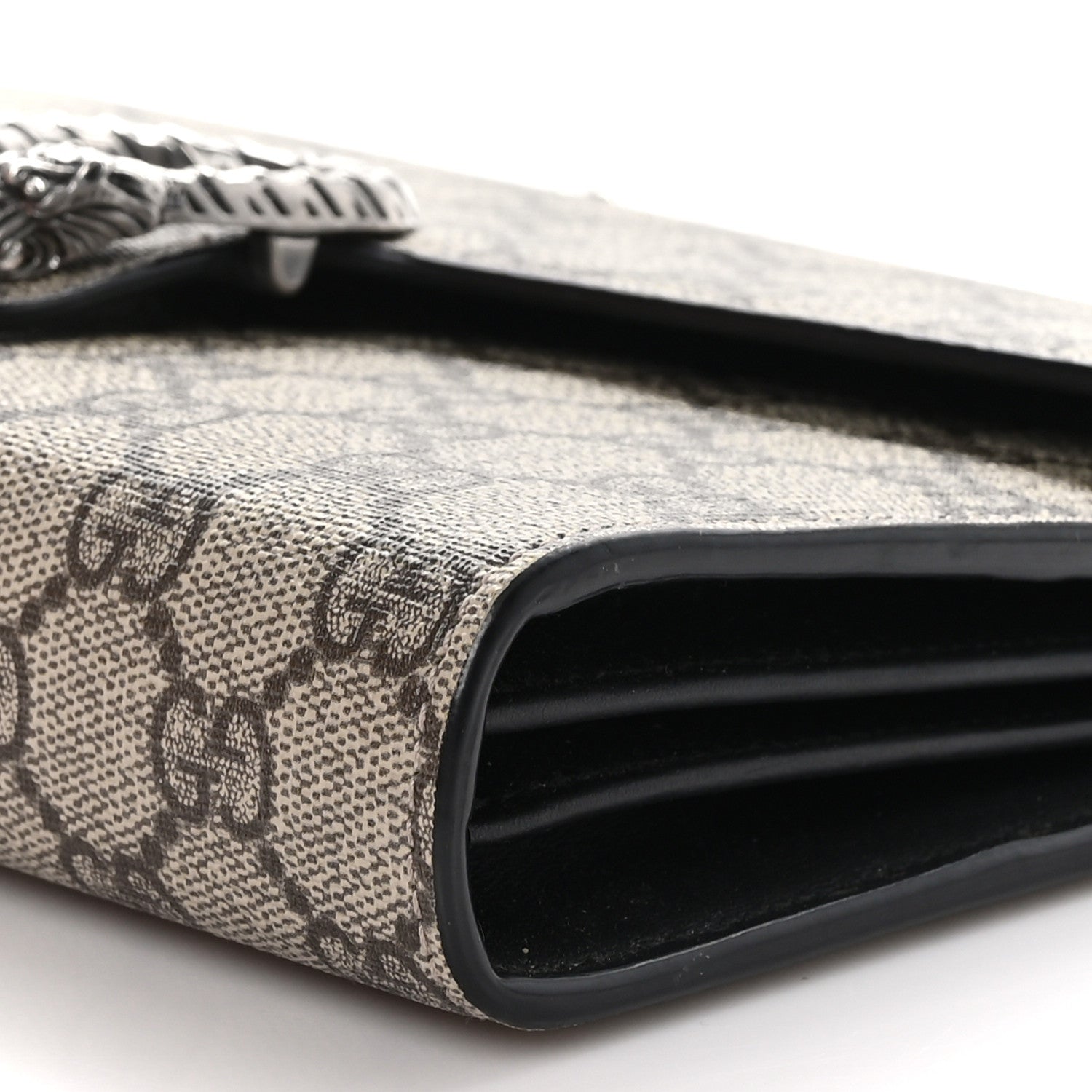 Gucci GG Supreme Monogram Mini Dionysus Chain Wallet Black 10 of 12