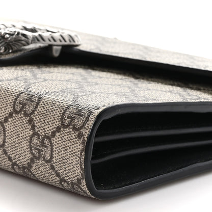 Gucci GG Supreme Monogram Mini Dionysus Chain Wallet Black 10 of 12
