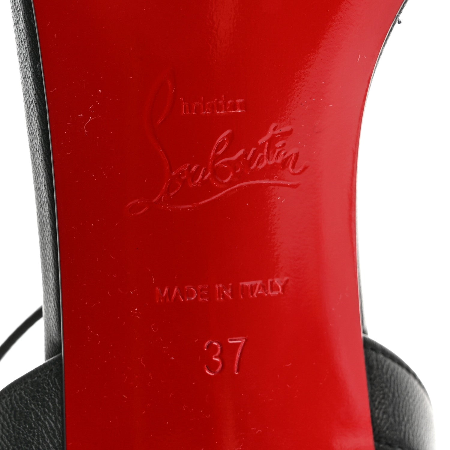 Christian Louboutin Nappa Loubigirl 85 Sandals 37 Black 7 of 8