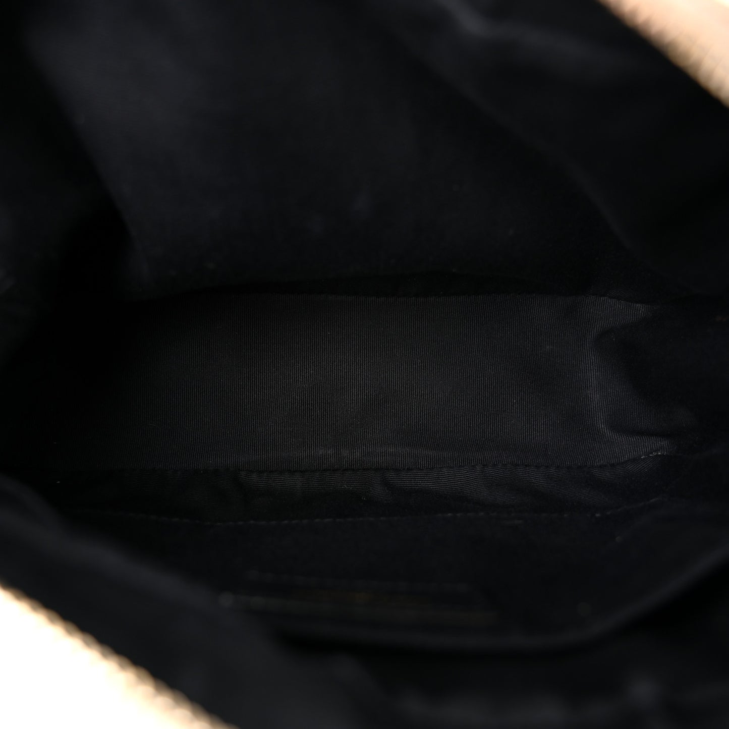Calfskin Matelasse Monogram Lou Camera Bag Dark Beige