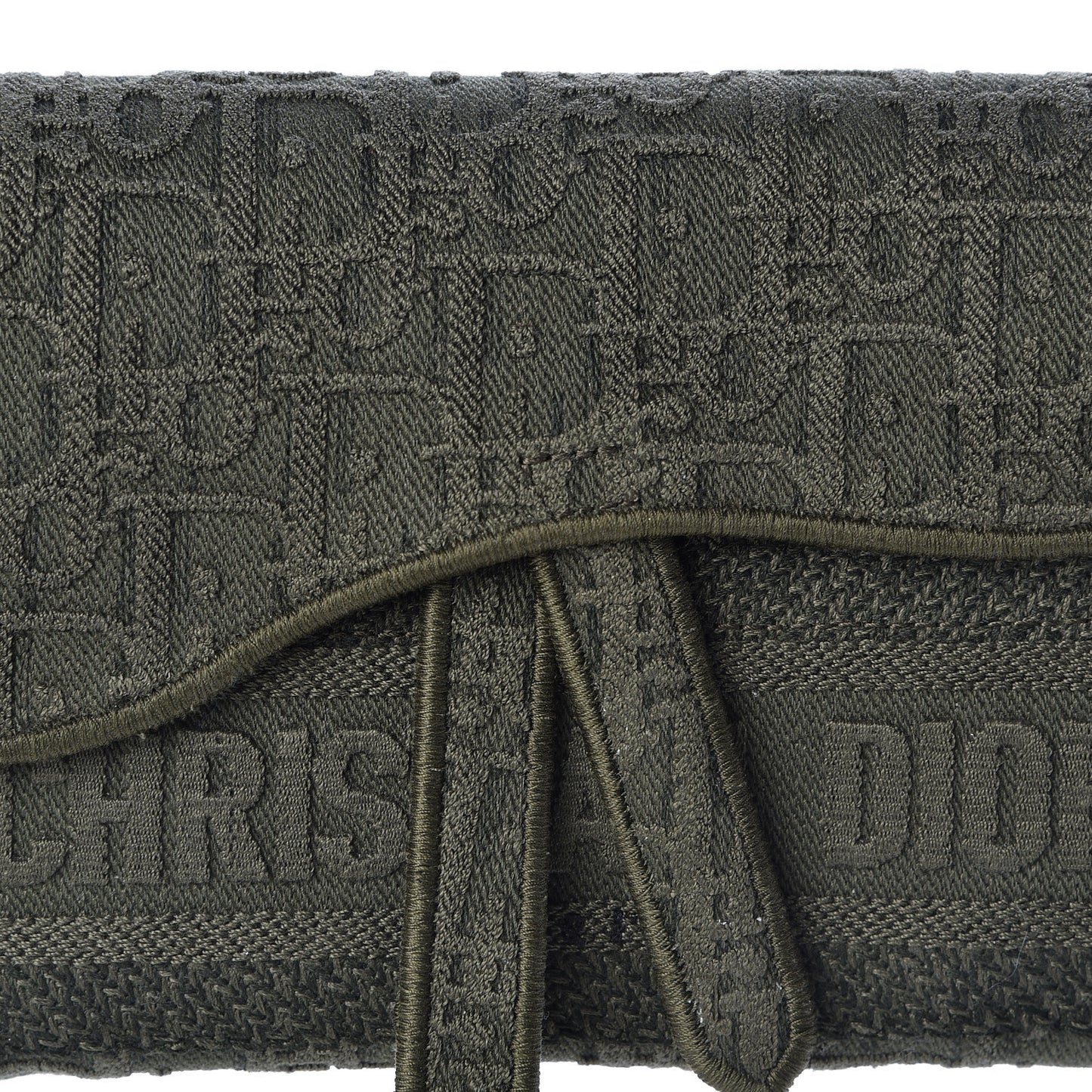 Oblique Saddle Belt Bag Green