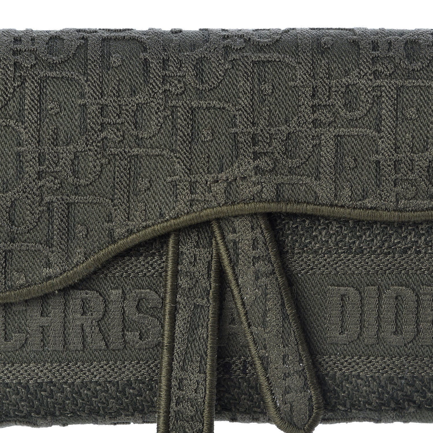 Christian Dior Oblique Saddle Belt Bag Green 8 of 10