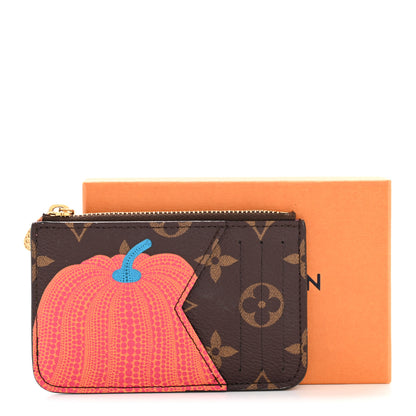 Louis Vuitton LV X YK Monogram Kusama Pumpkin Zipped Romy Card Holder 8 of 8