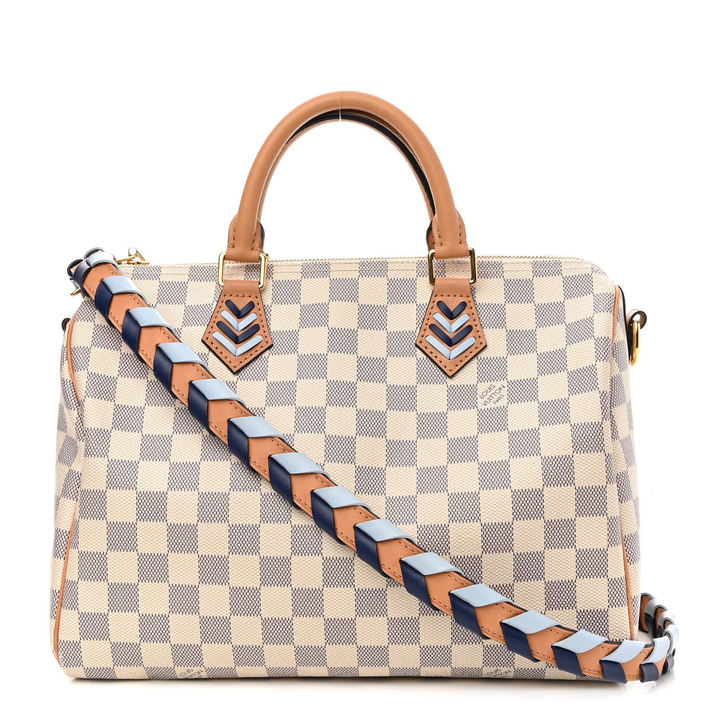 Damier Azur Braided Speedy Bandouliere 30 Blue