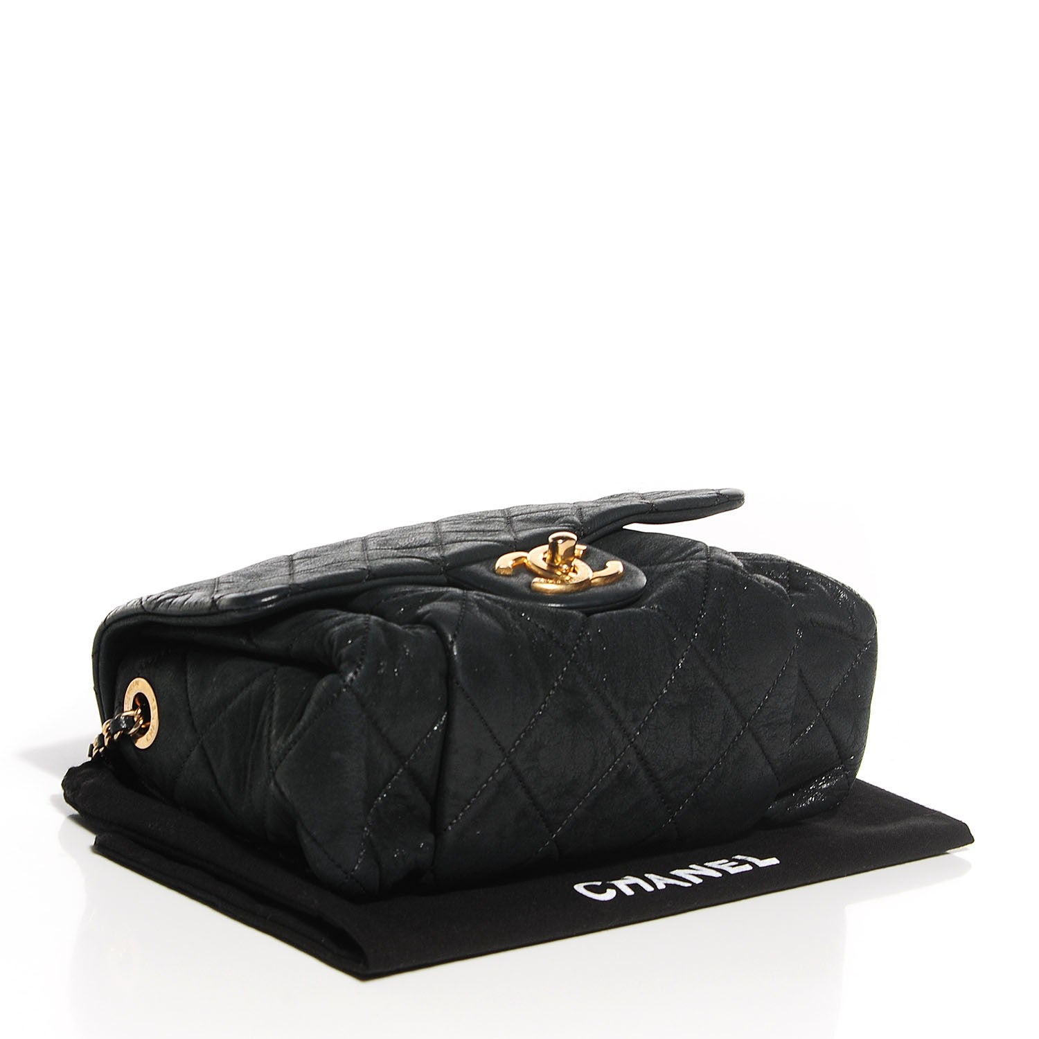 Chanel Iridescent Calfskin Quilted Small Chic Quilt Flap Black 4 of 8