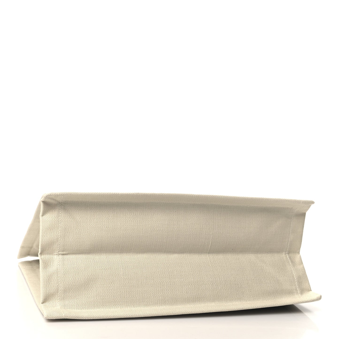 Linen Calfskin Small Rive Gauche Tote Military Green Blanc Vintage