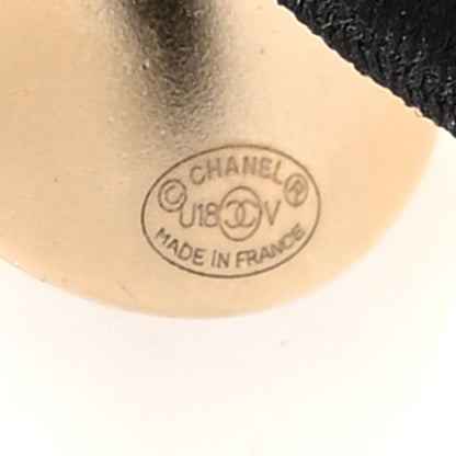 Chanel Pearl CC Hair Tie Black White 4 of 4