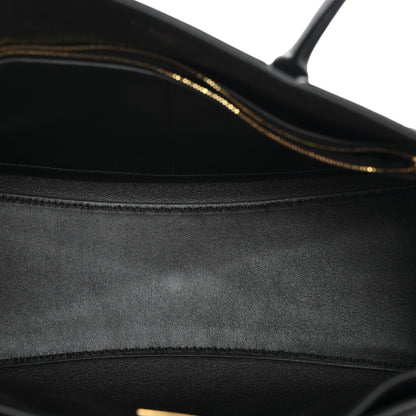 Balenciaga Smooth Calfskin Small Bel Air Carry All Bag Black 5 of 9