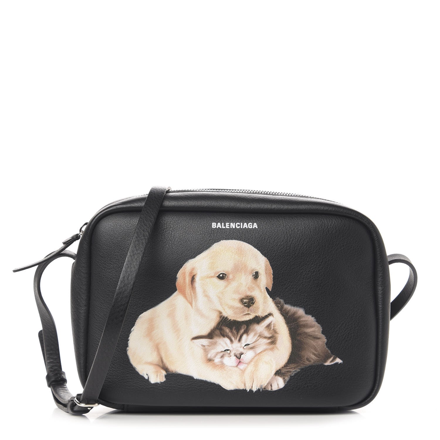 Balenciaga Calfskin Puppy And Kitten S Everyday Camera Bag Black 1 of 9