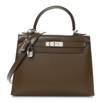 Hermes Box Kelly Sellier 28 Vert Olive 1 of 13