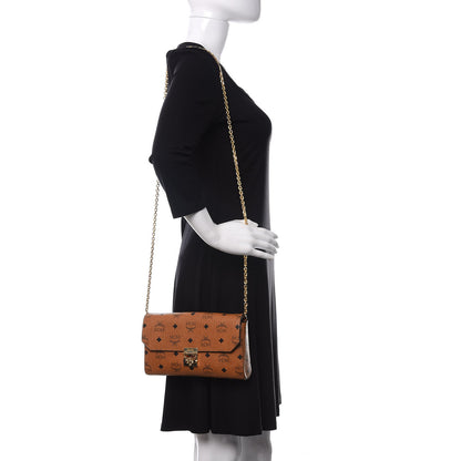 MCM Visetos Small Millie Crossbody Bag Cognac 2 of 9