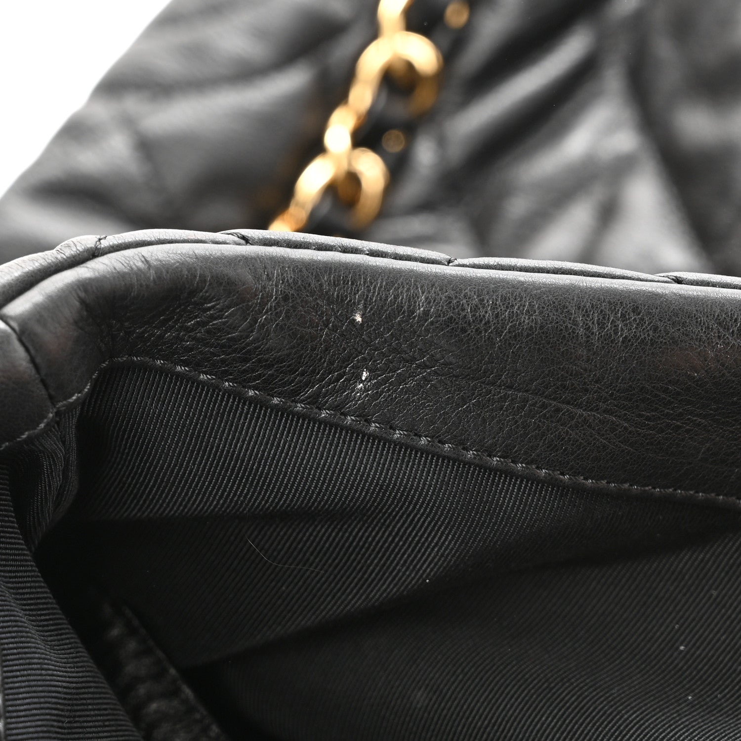 Chanel Calfskin Quilted Large Chain Me Hobo Black 11 of 12