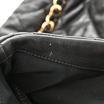 Chanel Calfskin Quilted Large Chain Me Hobo Black 11 of 12