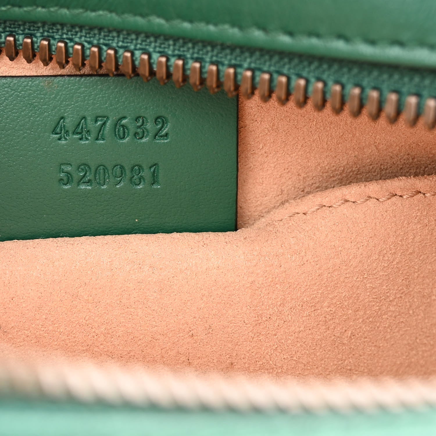 Gucci Calfskin Matelasse Small GG Marmont Chain Shoulder Bag Emerald Green 7 of 10
