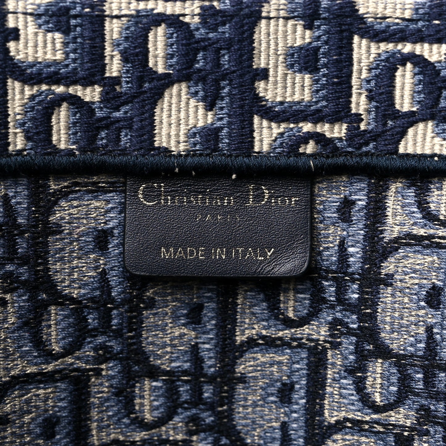 Oblique Large Book Tote Blue Multicolor