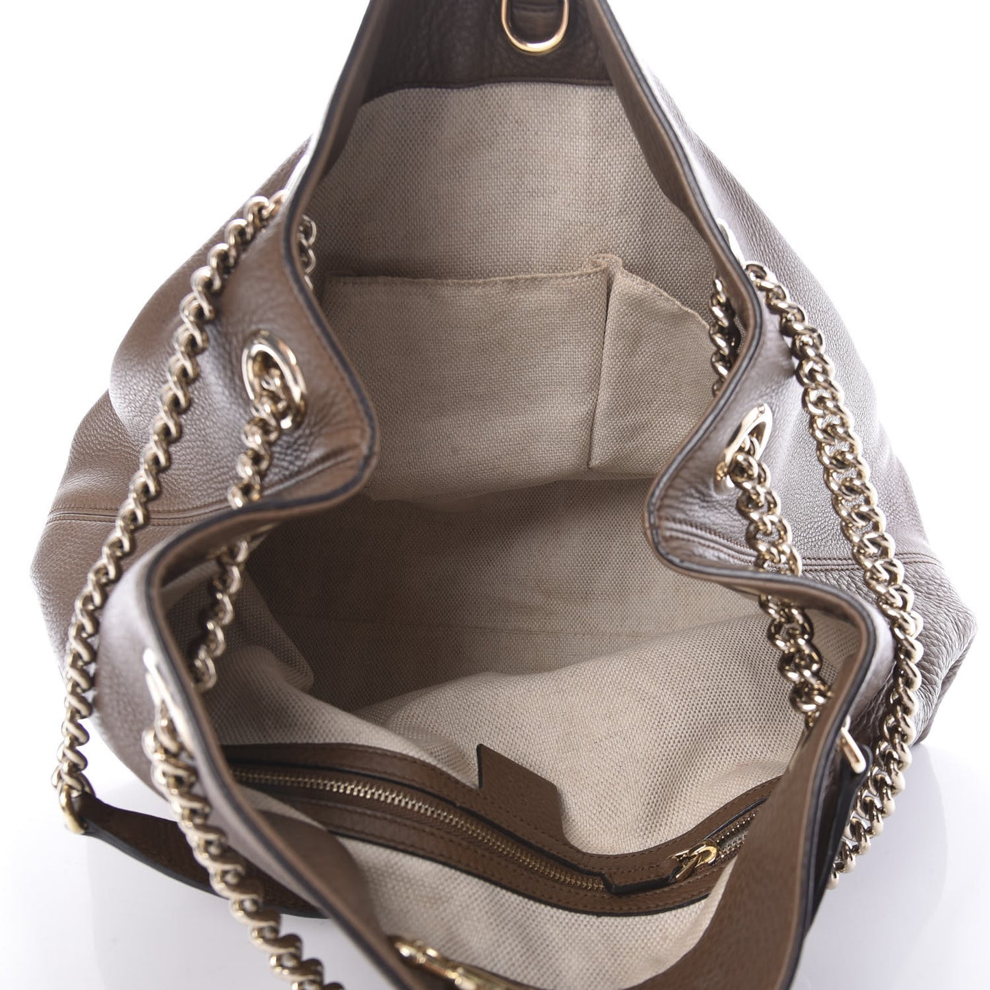 Cellarius Calfskin Medium Soho Chain Shoulder Bag Acero