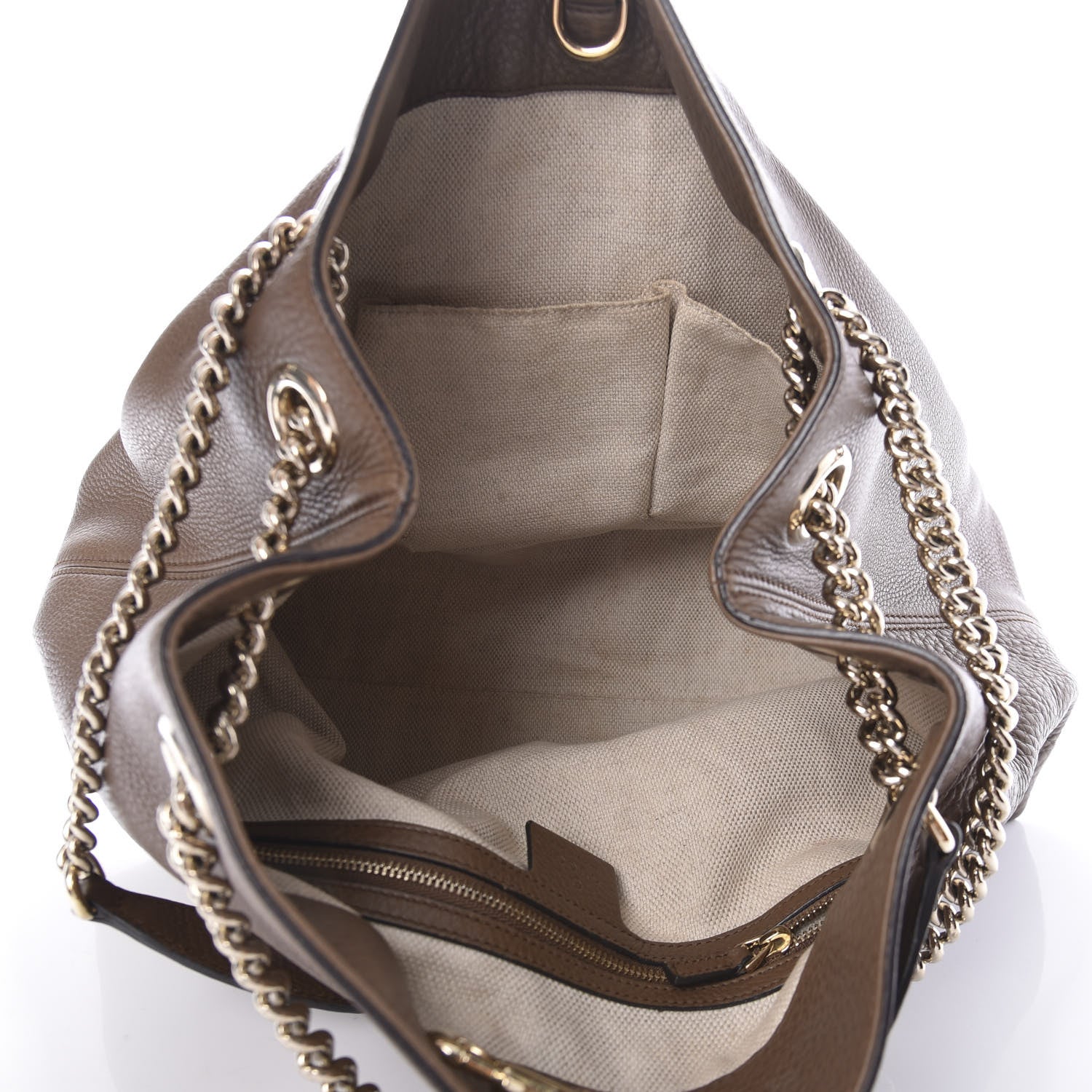 Gucci Cellarius Calfskin Medium Soho Chain Shoulder Bag Acero 4 of 10