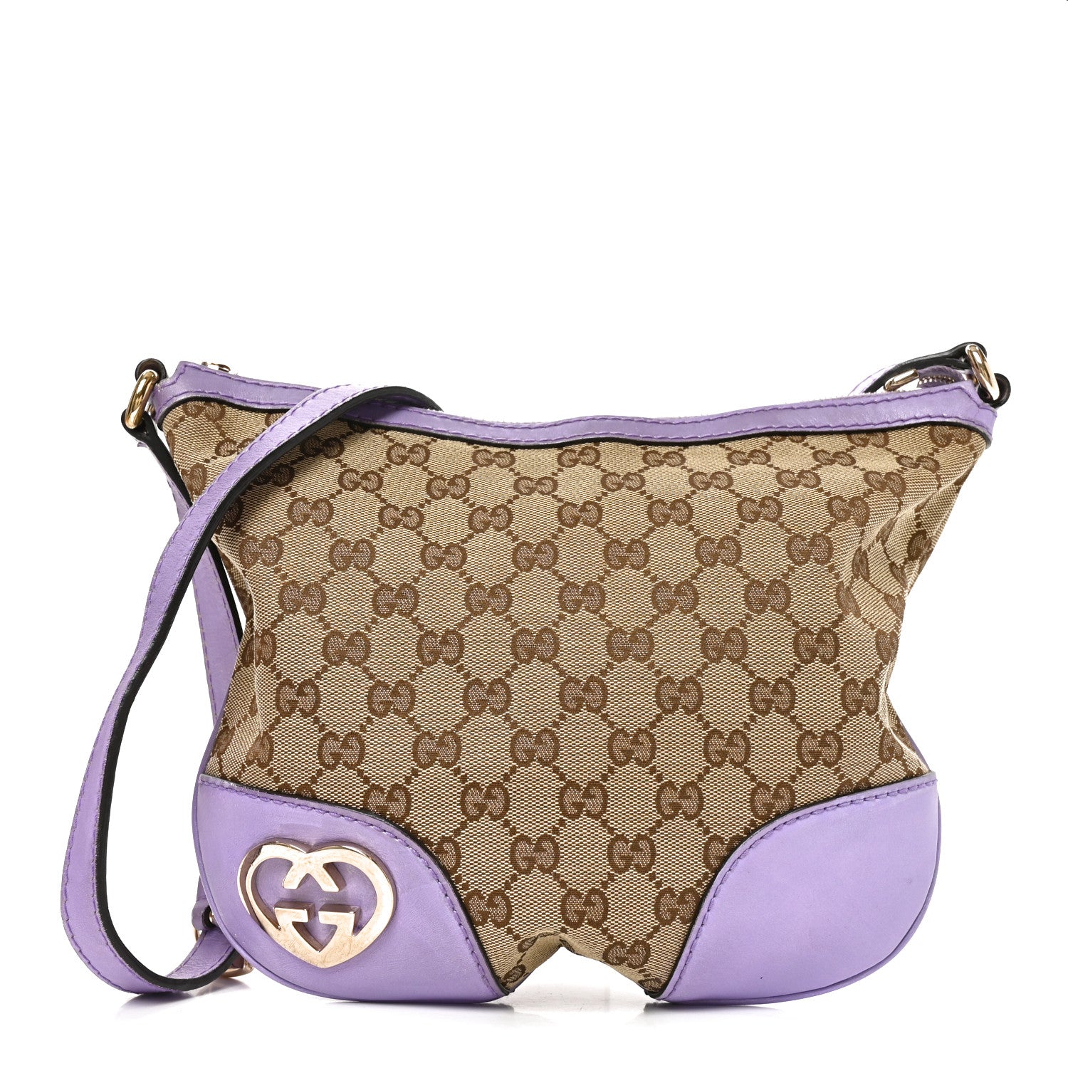 Gucci Monogram Small Lovely Heart Messenger Purple 1 of 10
