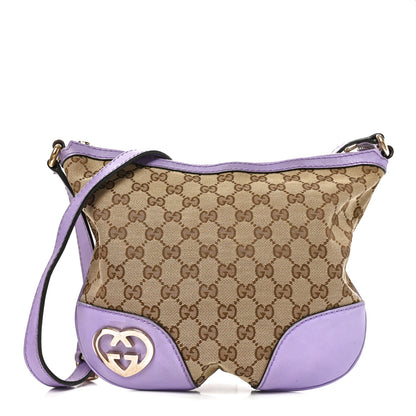 Gucci Monogram Small Lovely Heart Messenger Purple 1 of 10