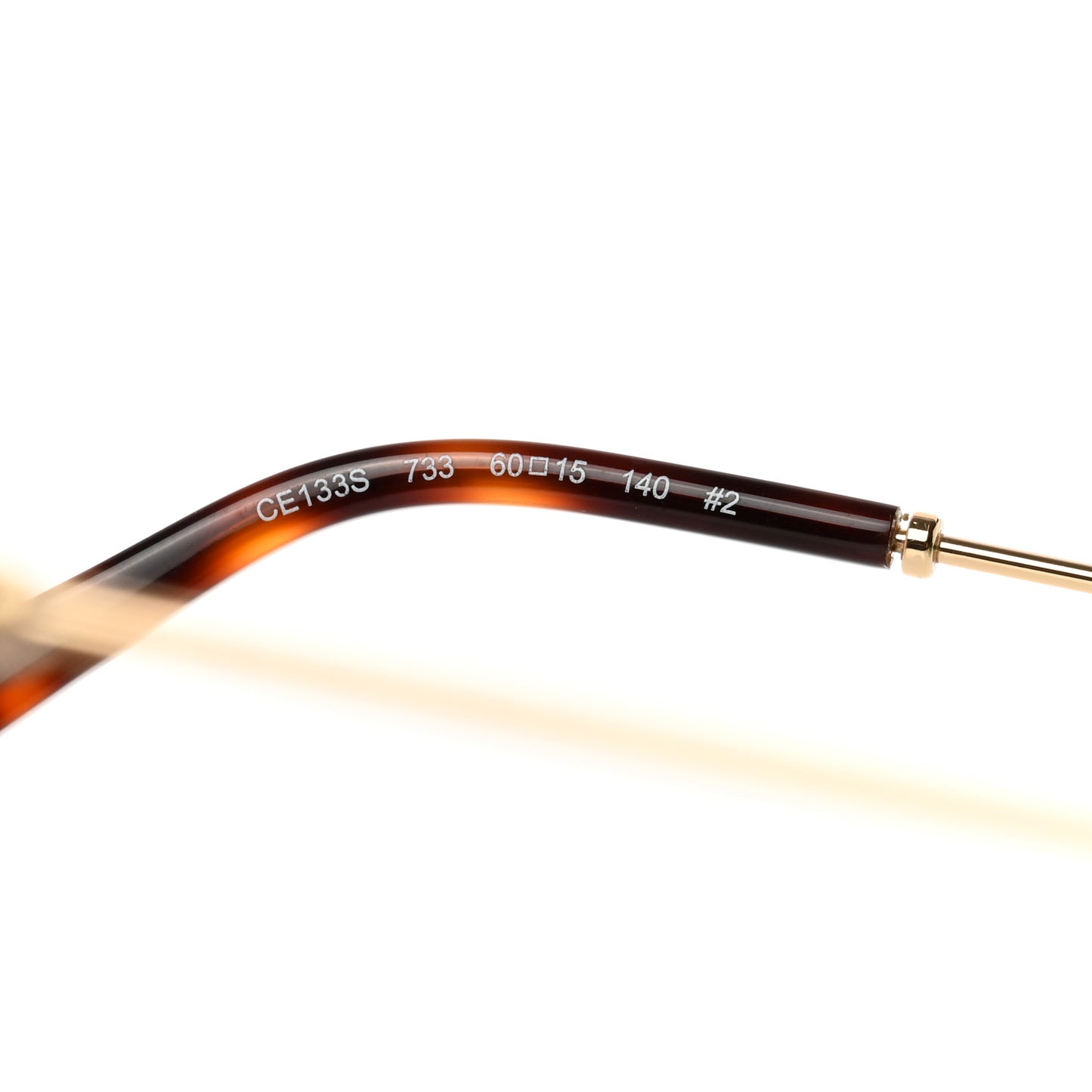 Poppy Cutout Square Sunglasses CE133S Havana Brown