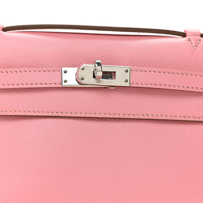 Hermes Epsom Kelly Pochette Clutch Rose Confetti 8 of 10