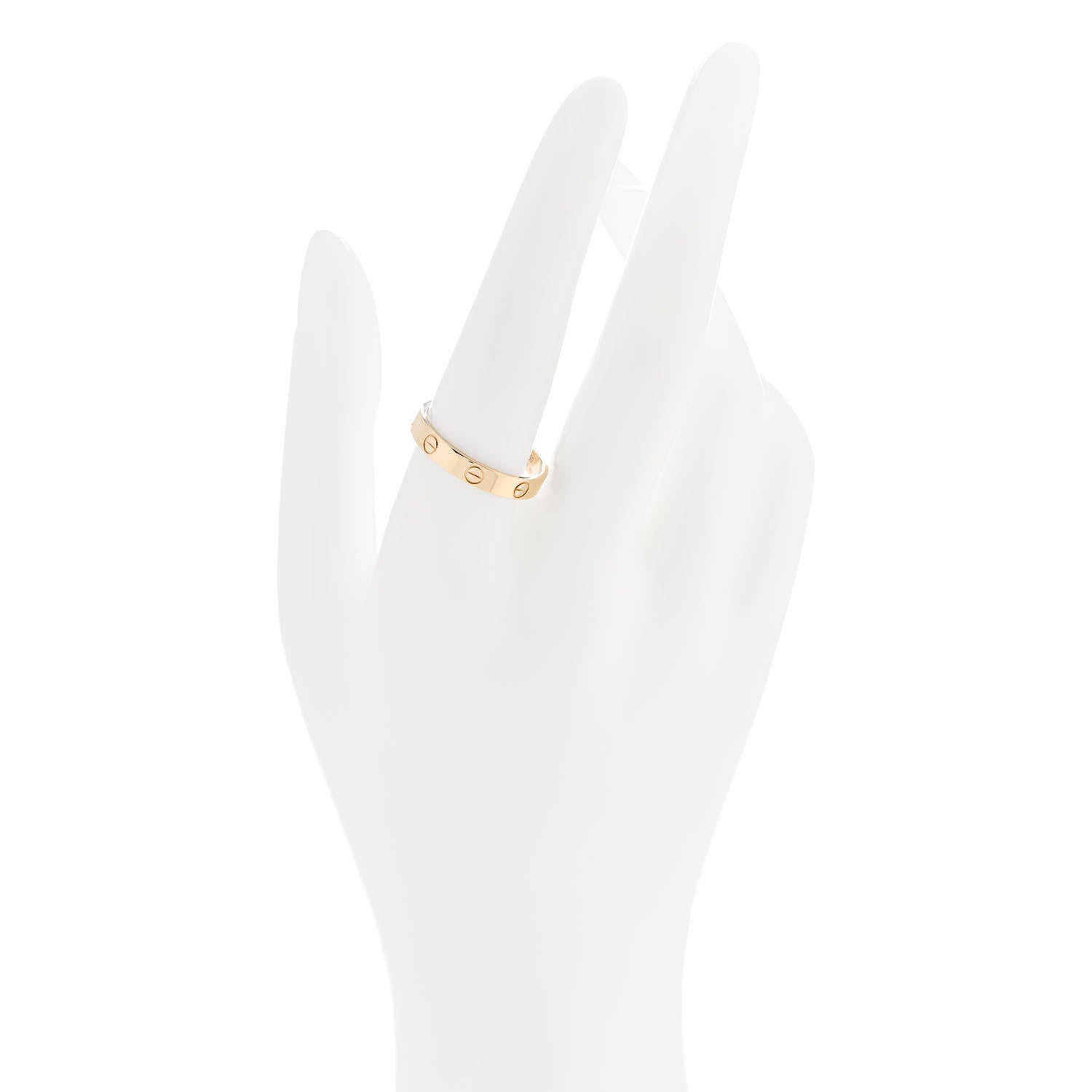 Cartier 18K Yellow Gold 3.5mm LOVE Wedding Band Ring 60 9 2 of 5
