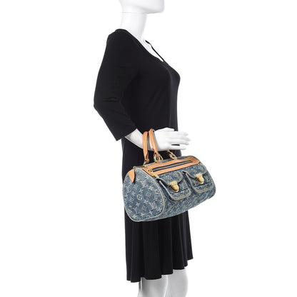 Louis Vuitton Monogram Denim Neo Speedy Blue 2 of 13