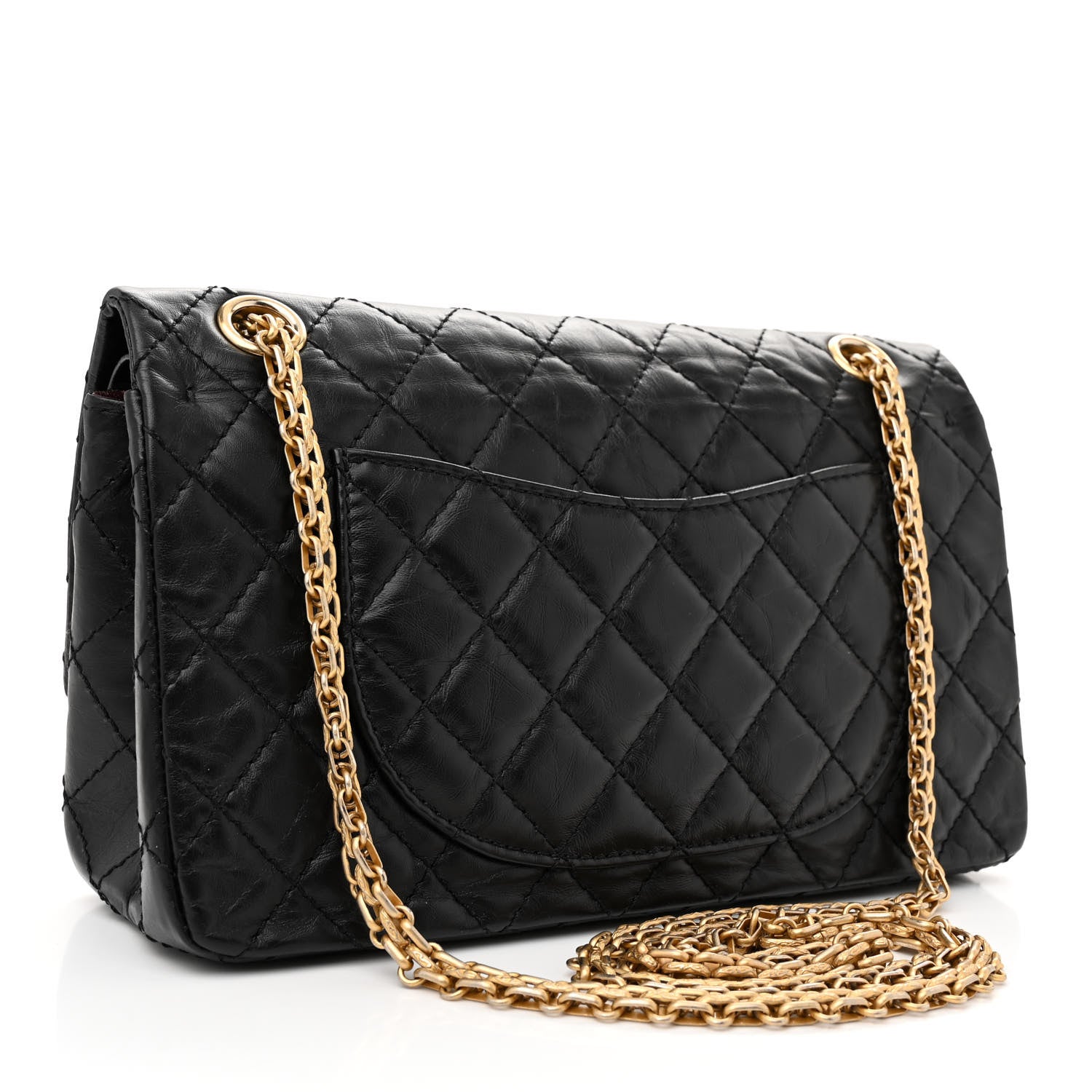 Chanel Aged Calfskin Lucky Charms 2.55 Reissue 225 Flap Black 3 of 10