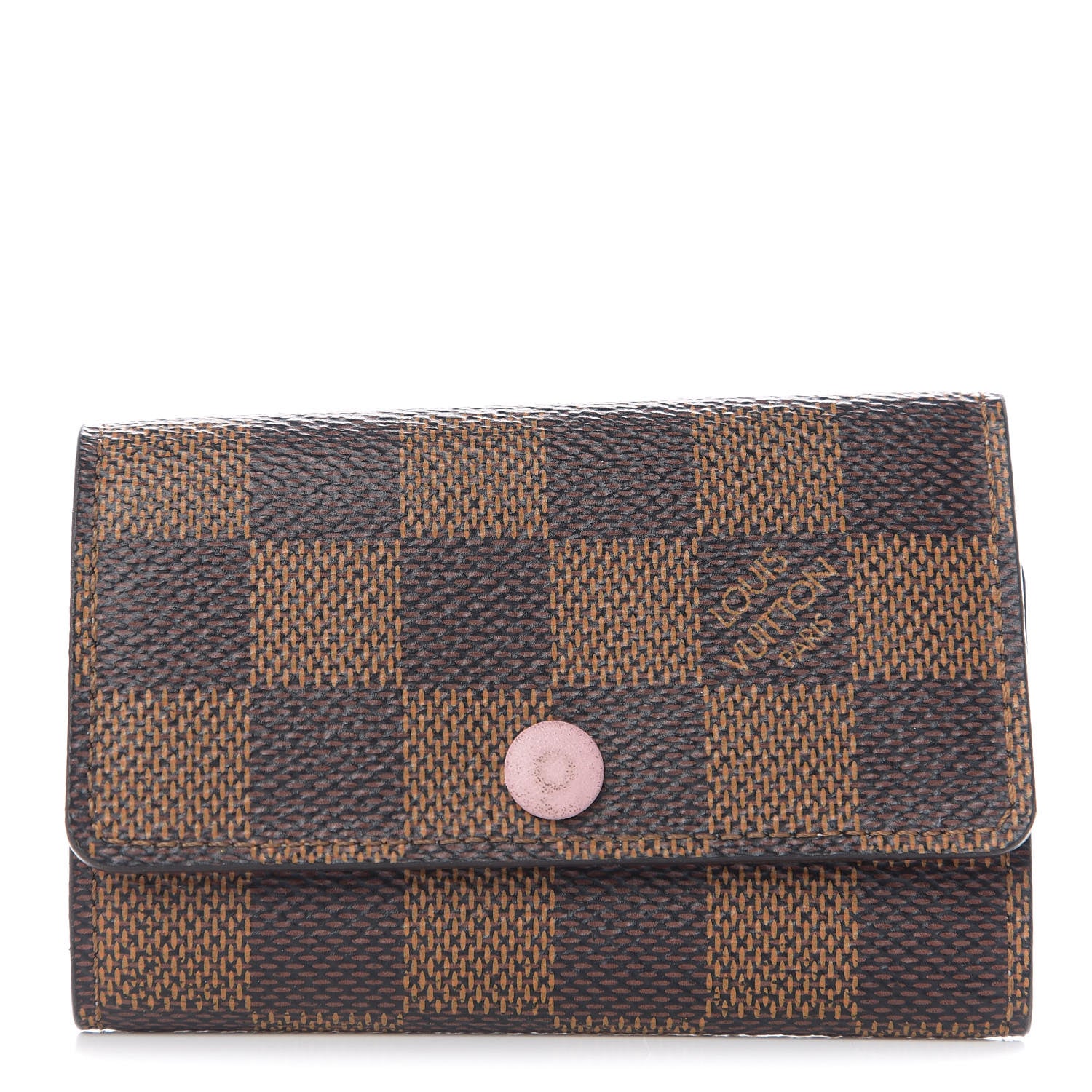 Louis Vuitton Damier Ebene Multicles 6 Key Holder Rose Ballerine 1 of 9