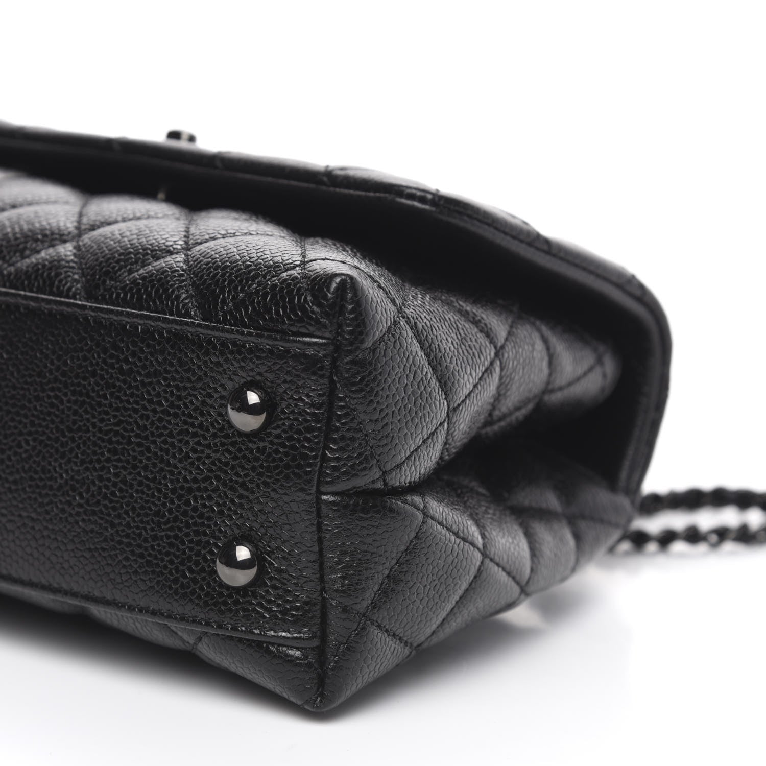 Chanel Caviar Quilted Mini Coco Handle Flap So Black 9 of 11