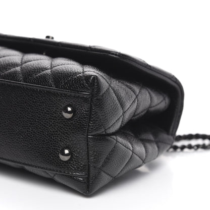 Chanel Caviar Quilted Mini Coco Handle Flap So Black 9 of 11