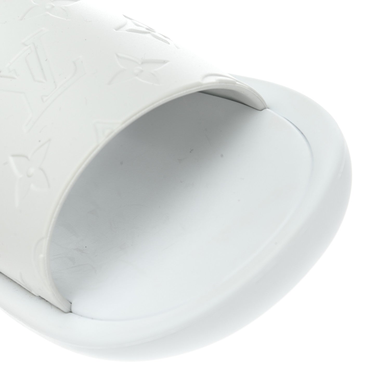 Louis Vuitton Rubber Monogram Embossed Sunbath Flat Mule 36 White 8 of 8