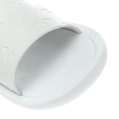 Louis Vuitton Rubber Monogram Embossed Sunbath Flat Mule 36 White 8 of 8