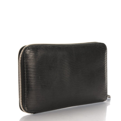 Hermes Lizard Azap Wallet Black 3 of 8