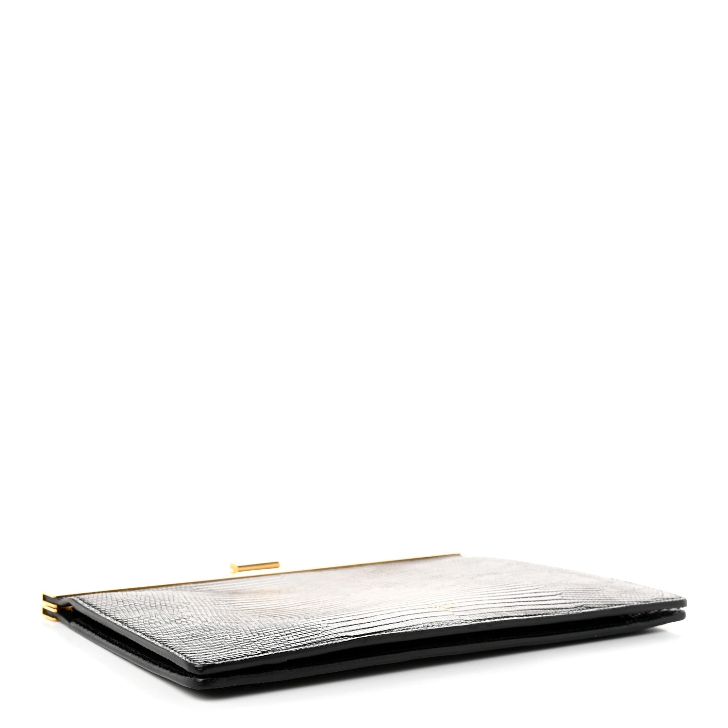 Celine Lizard Mini Clasp Clutch Bag Black 3 of 9