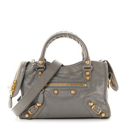 Balenciaga Agneau Giant 12 Gold Hardware Mini City Gris Pyrite 1 of 12