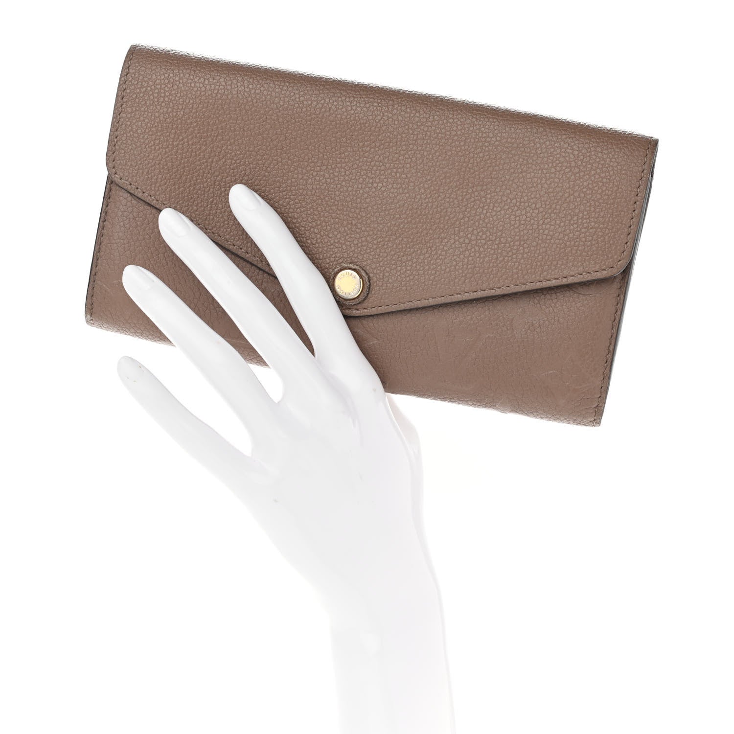 Louis Vuitton Empreinte Sarah Wallet NM Taupe Glace 2 of 12