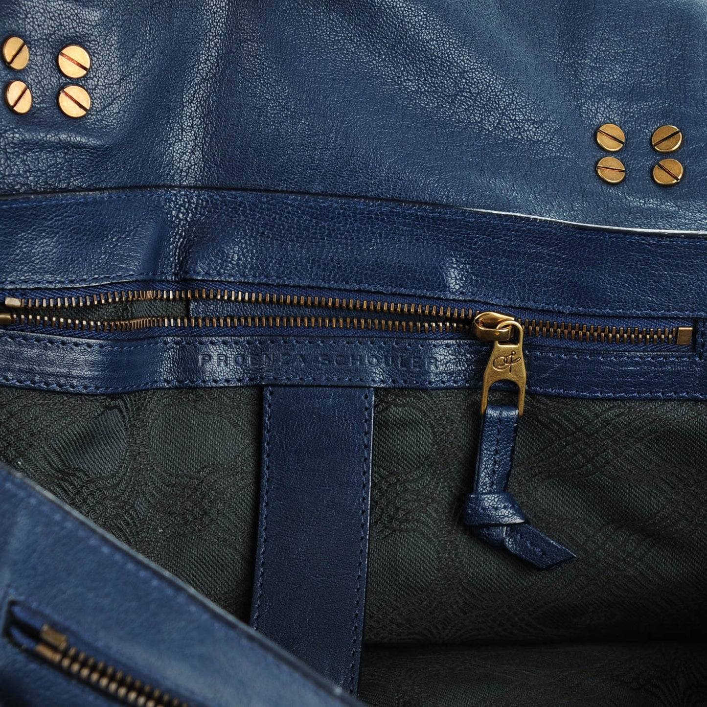 Lambskin Large PS1 Satchel Midnight
