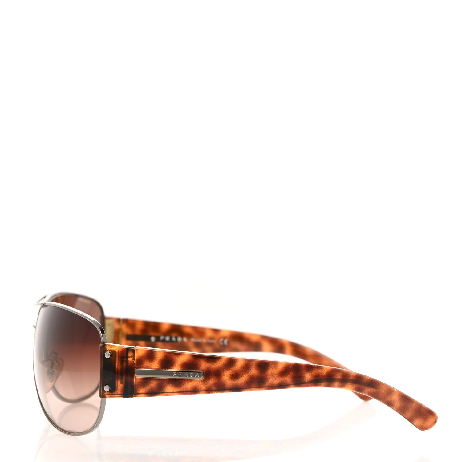Prada Aviator Sunglasses SPR 52G Tortoise 3 of 8