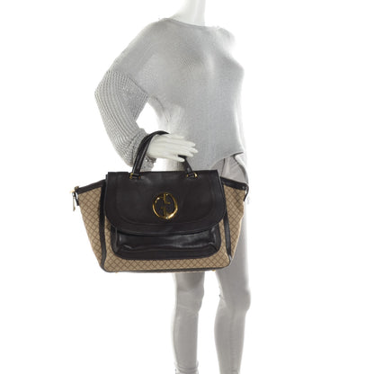 Gucci Diamante Cellarius Calfskin Medium 1973 Top Handle Bag Beige Ebony Cocoa 2 of 8