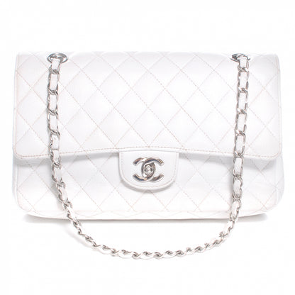 Chanel Caviar Medium Double Flap White 1 of 8